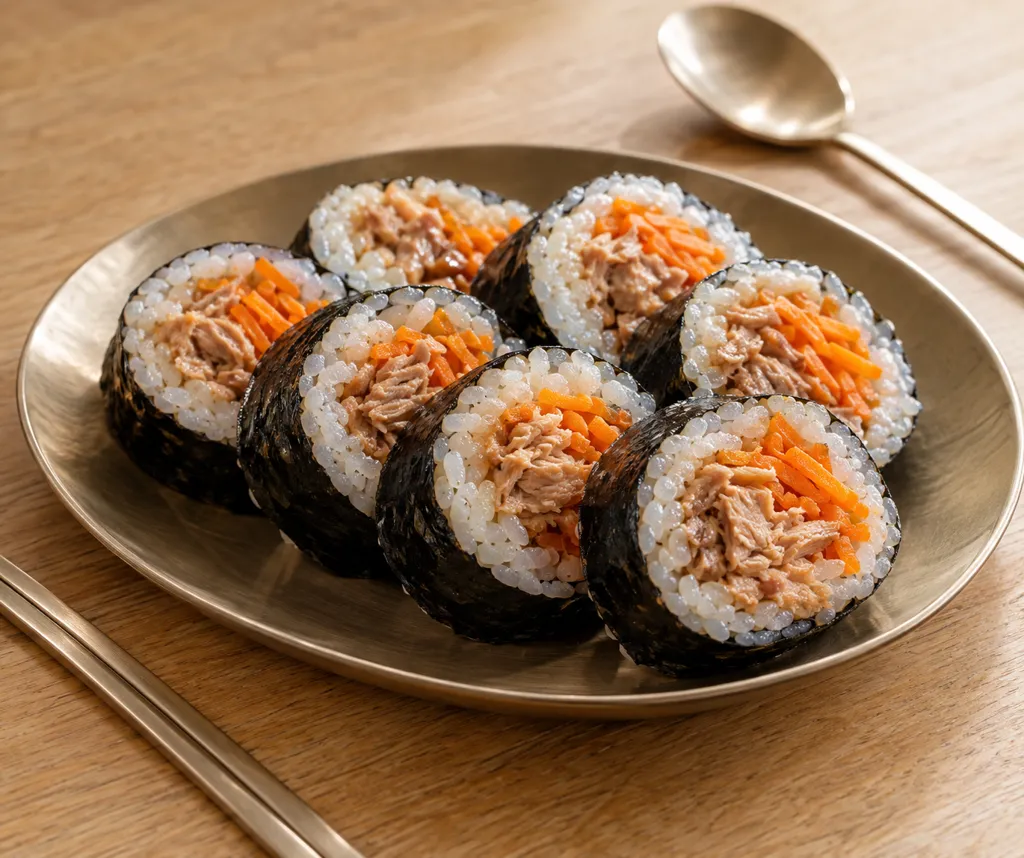 ツナとにんじんのキンパの完成イメージ