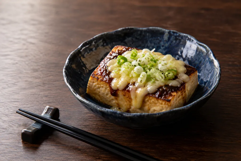 木綿豆腐とねぎのチーズ田楽の完成イメージ