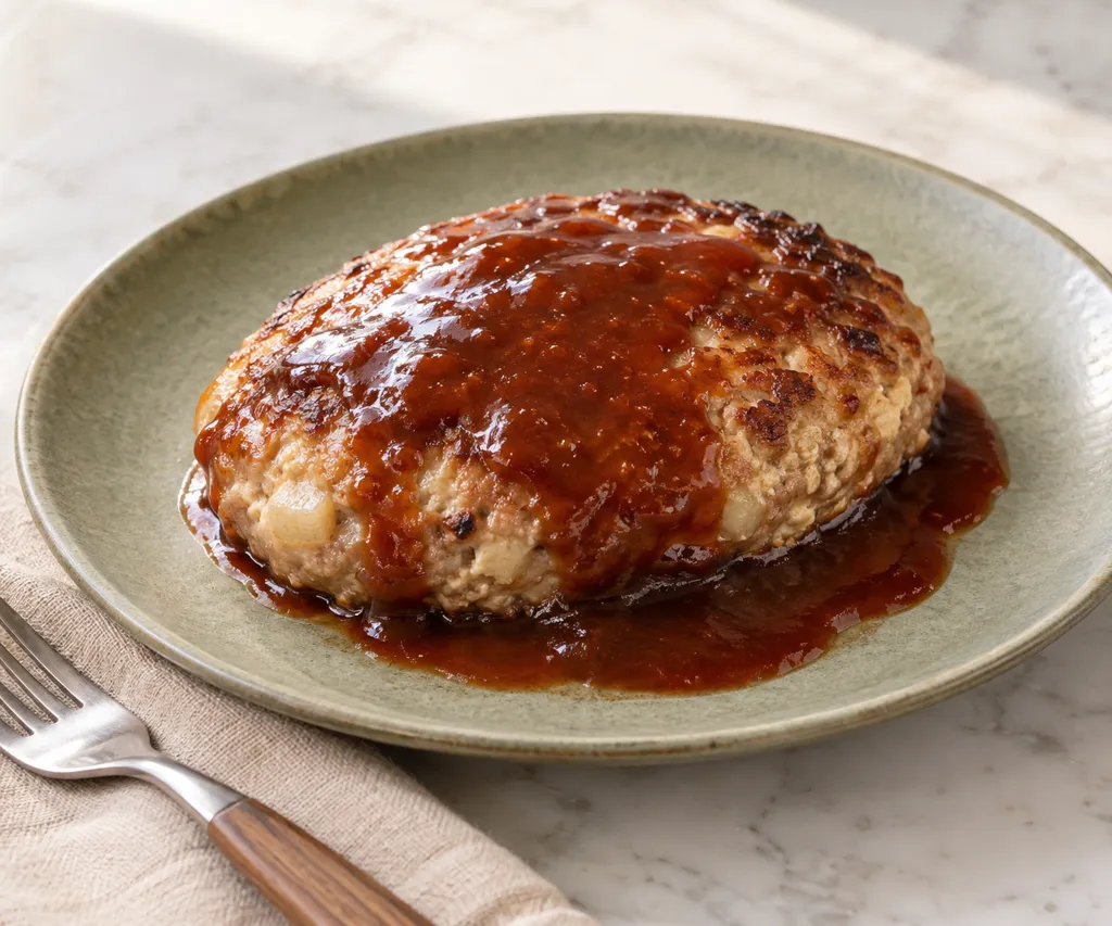 玉ねぎと豆腐のハンバーグの完成イメージ