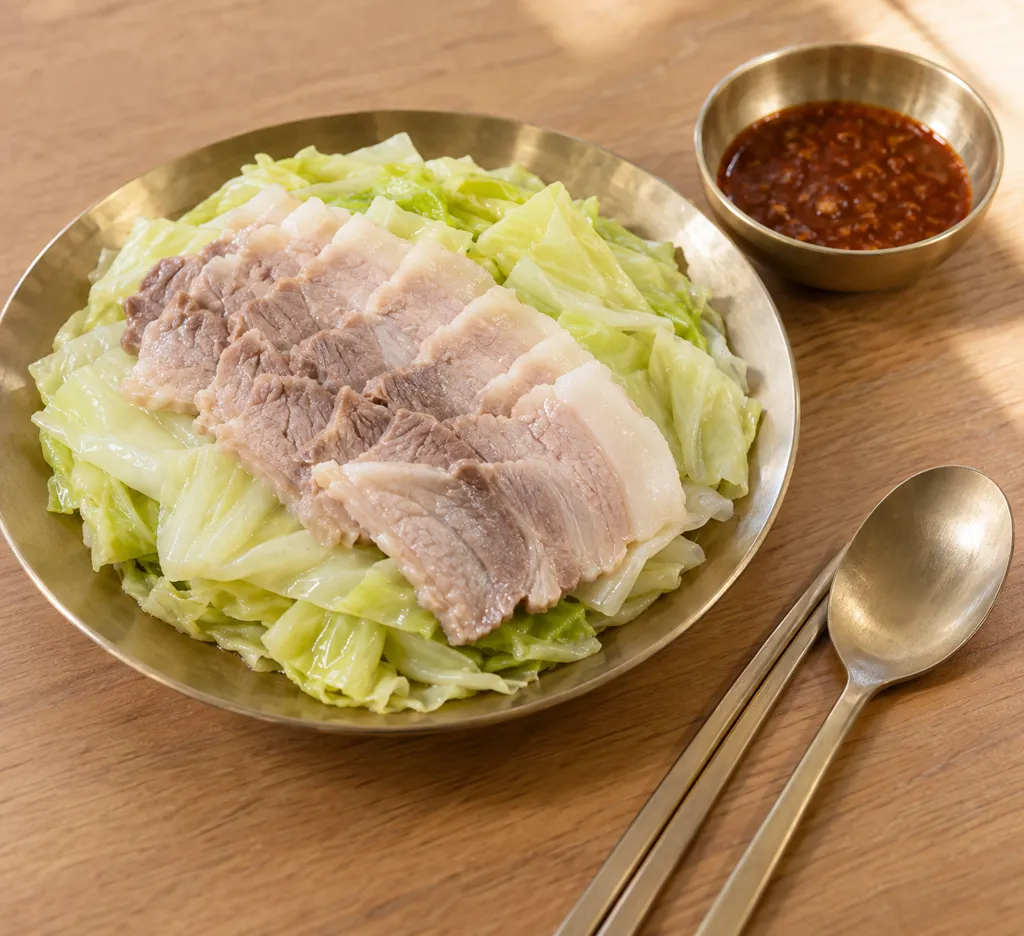 豚バラ肉とキャベツのレンジポッサムの完成イメージ