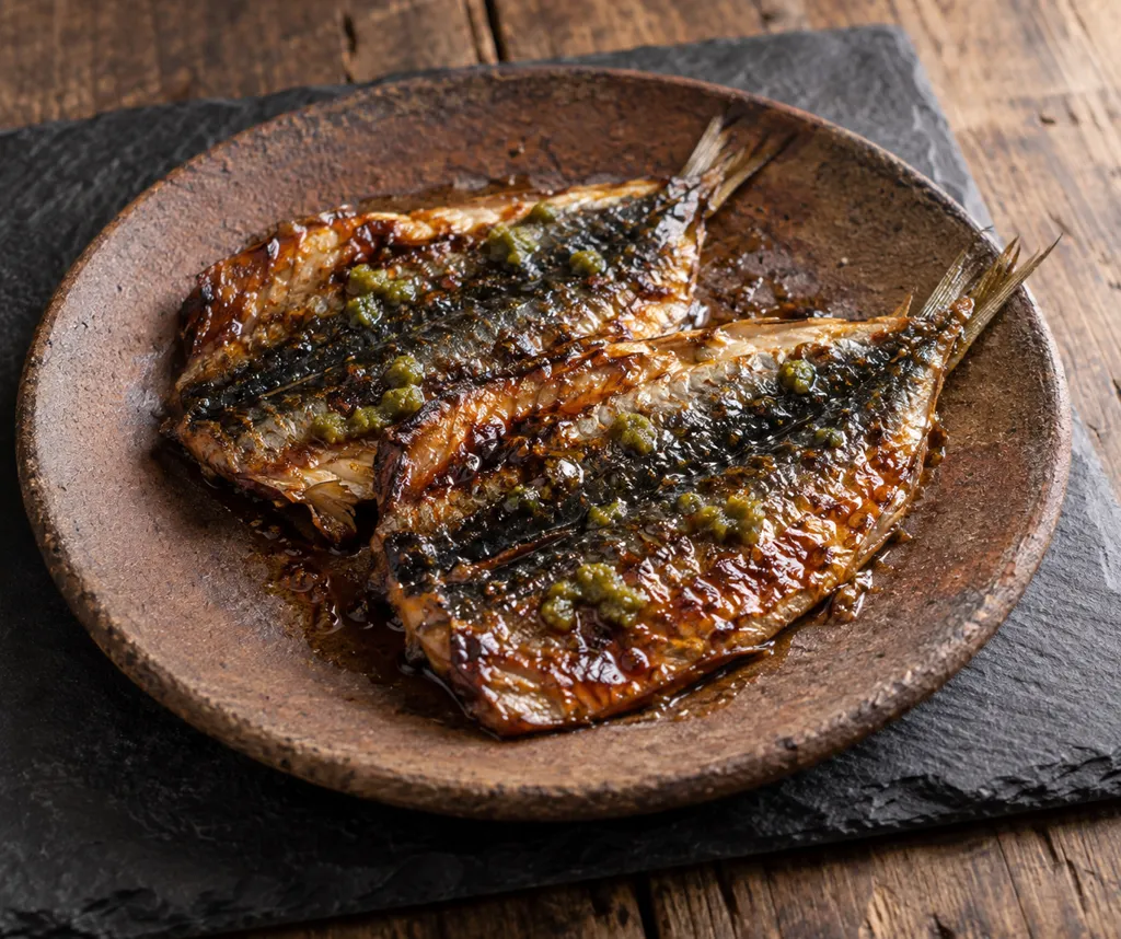 いわしのごま油香る柚子胡椒焼きの完成イメージ