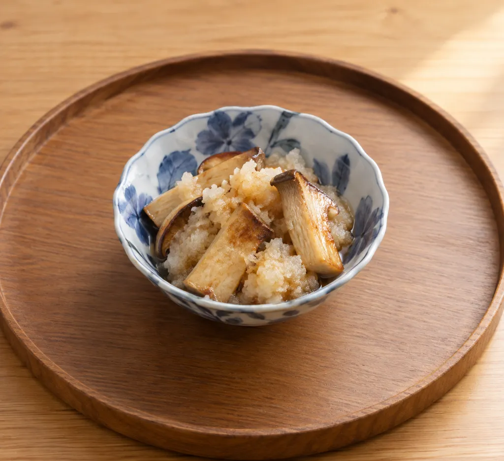 エリンギと大根の焼きおろし和えの完成イメージ