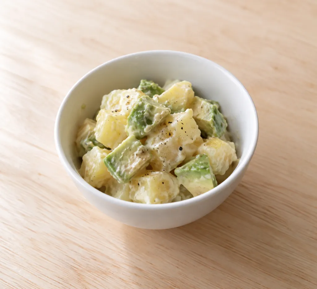 アボカドの中華ポテトサラダの完成イメージ