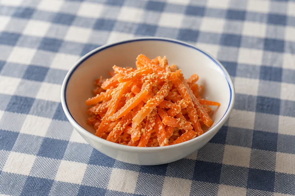 にんじんのごま和えの完成イメージ