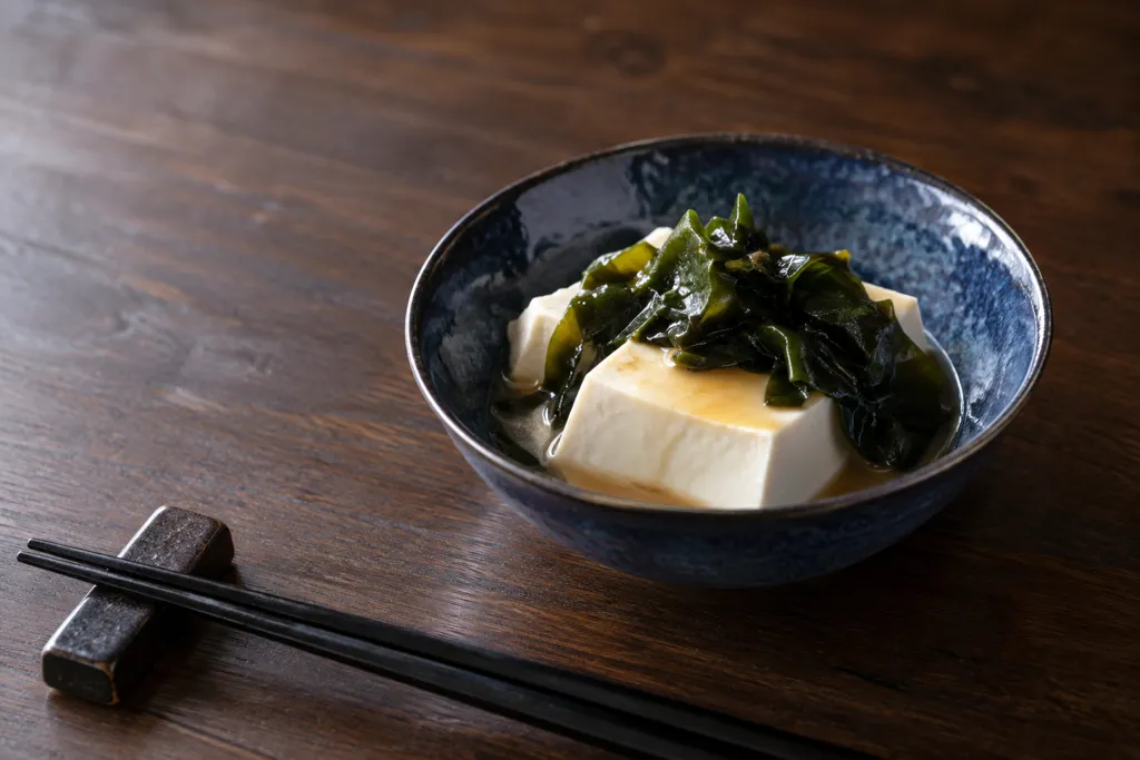 豆腐とわかめの冷ややっこの完成イメージ