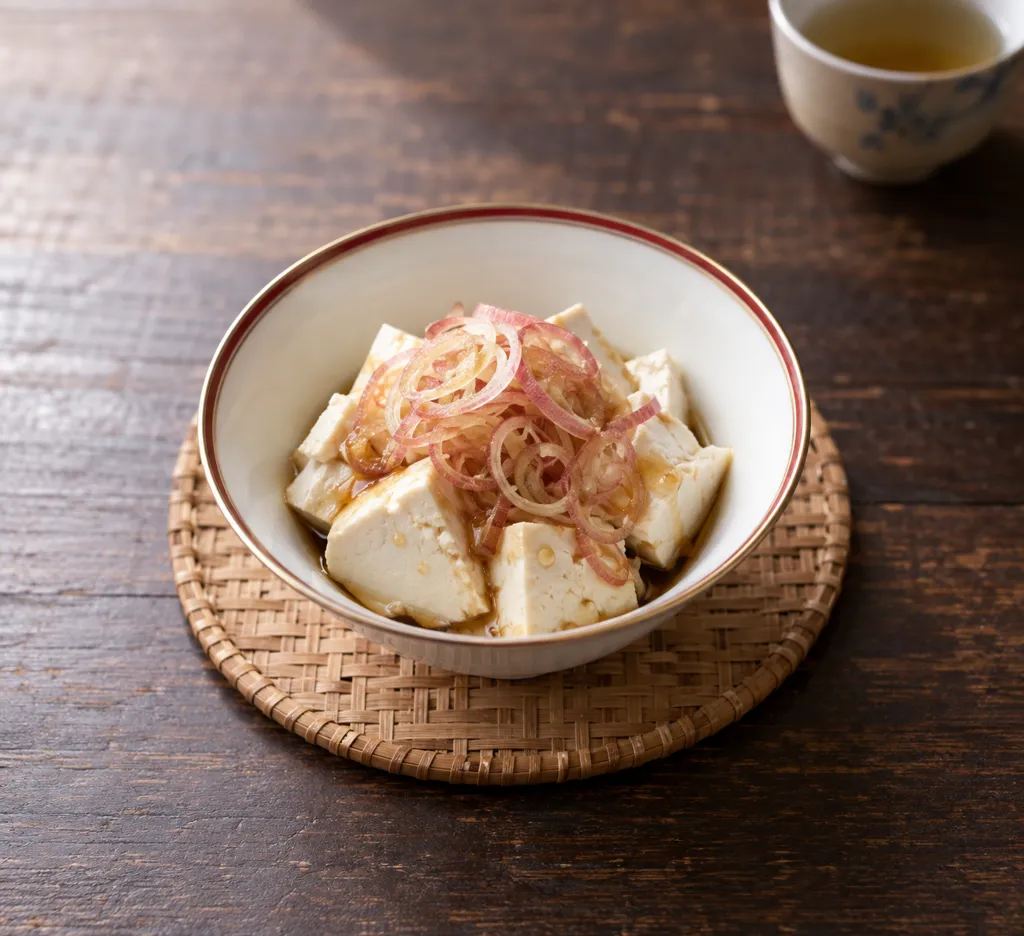 木綿豆腐とみょうがの中華だれの完成イメージ