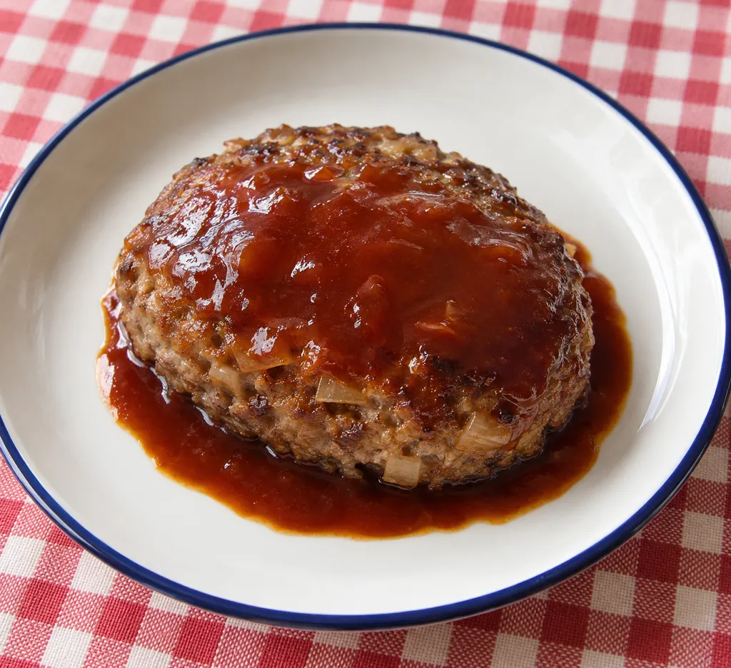 牛肉と玉ねぎのハンバーグの完成イメージ