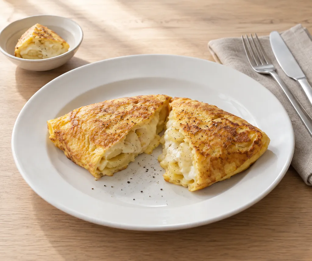 じゃがいものチーズオムレツの完成イメージ