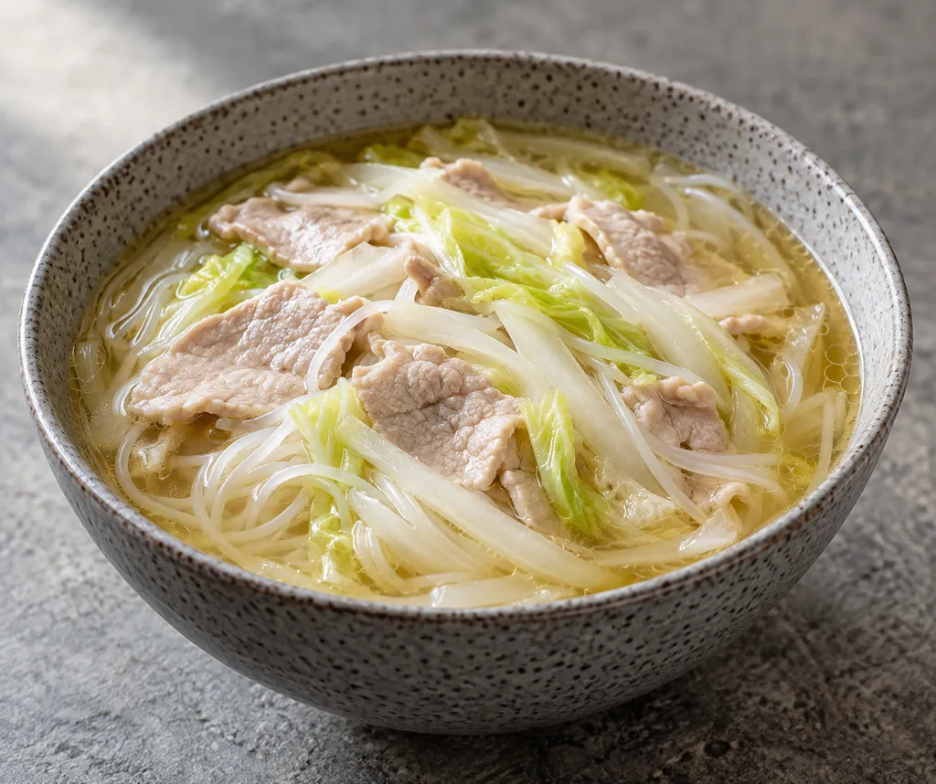 豚ロースと白菜のフォーの完成イメージ