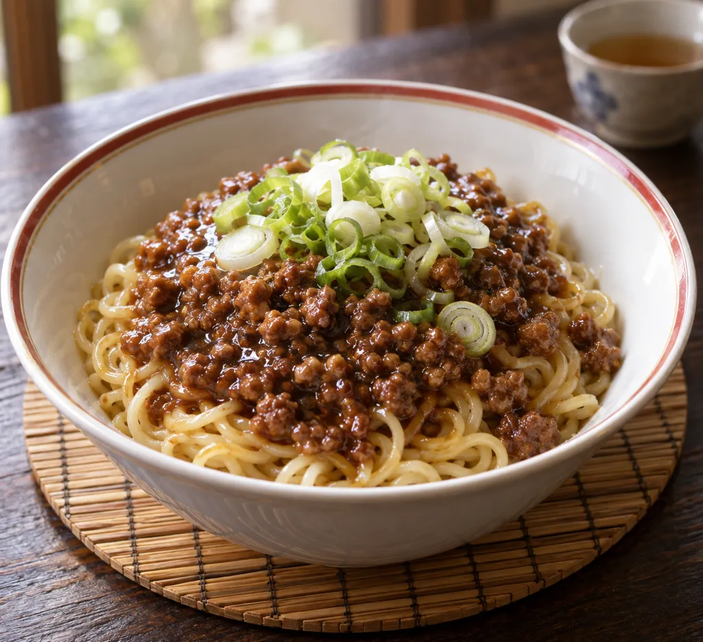 ねぎのジャージャー麺の完成イメージ
