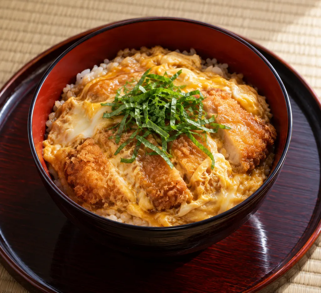 鶏むね肉と大葉のかつ丼の完成イメージ
