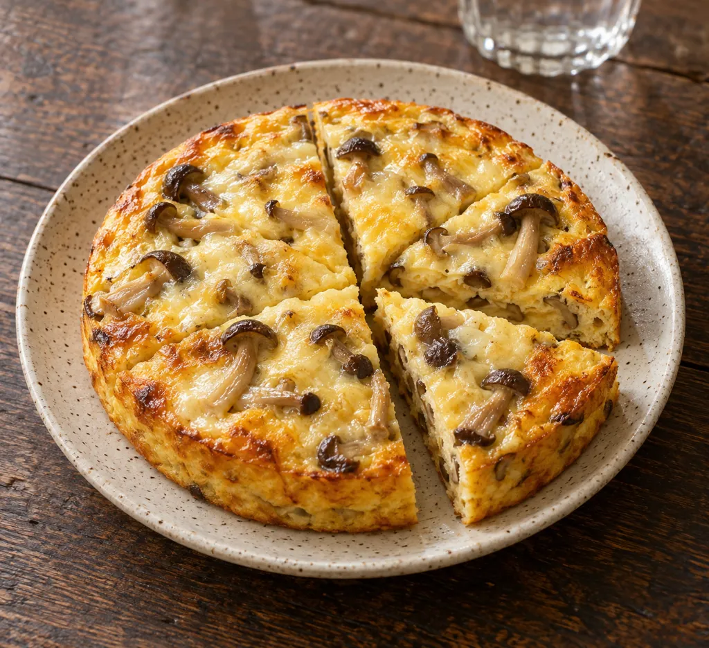 しめじのチーズキッシュの完成イメージ
