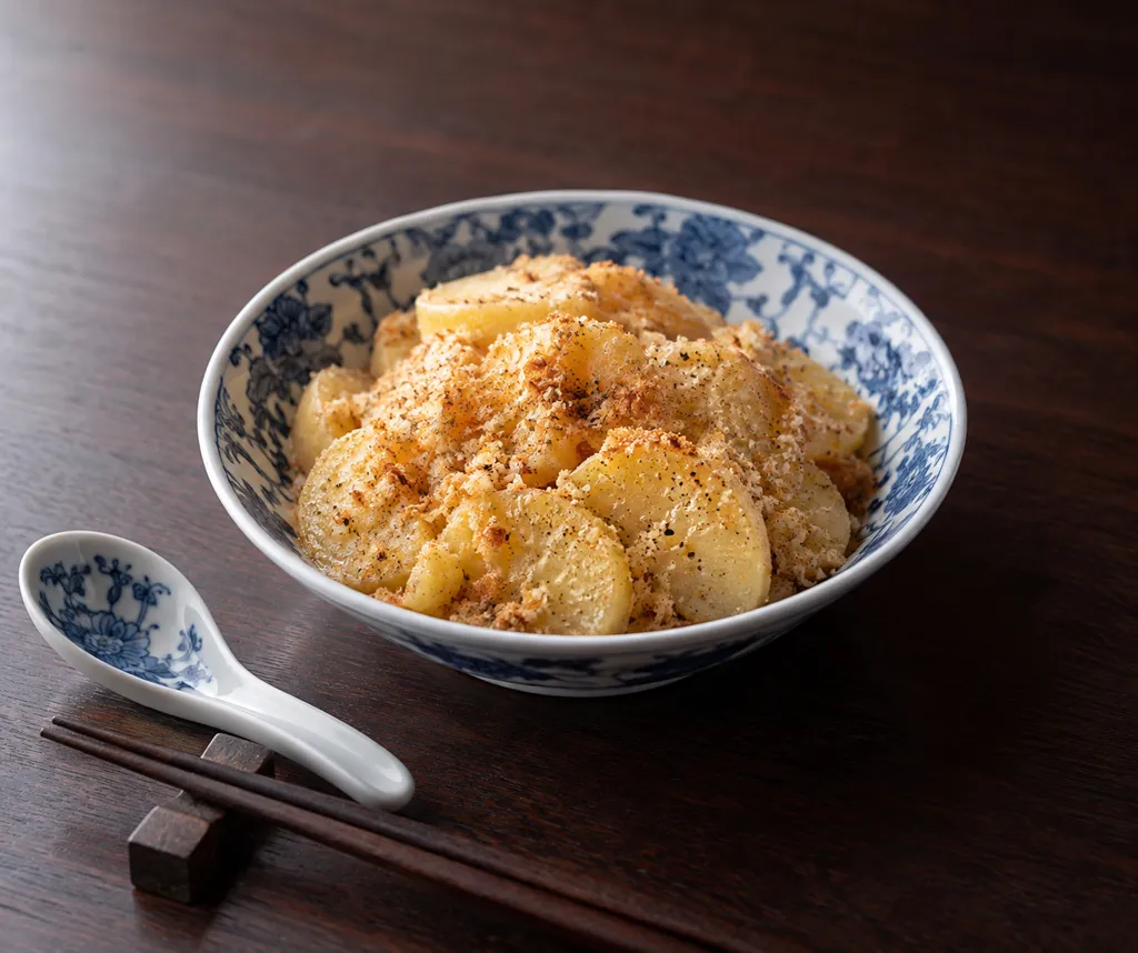 じゃがいものパン粉焼きの完成イメージ