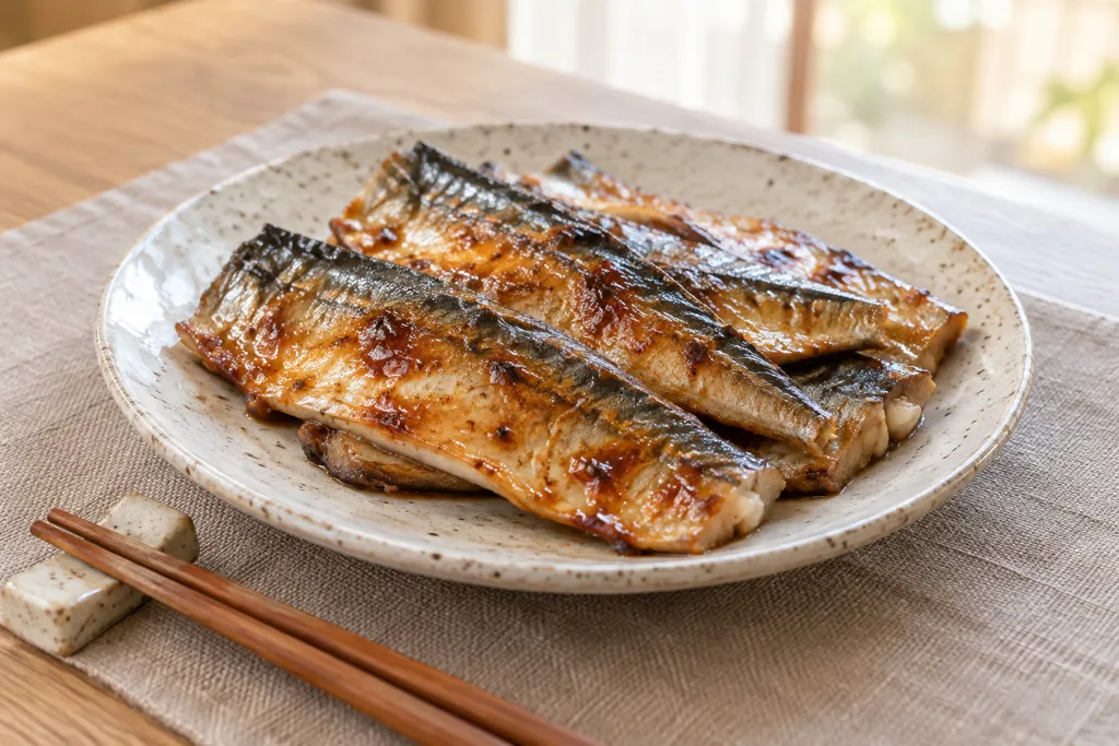さんまの酢醤油マヨ焼きの完成イメージ