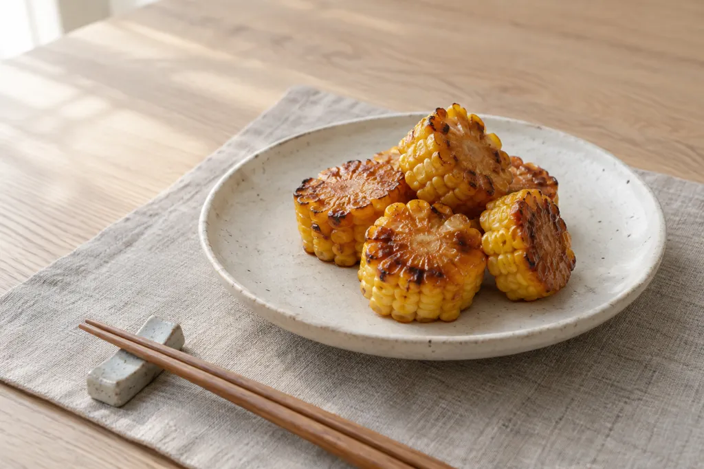 とうもろこしの田楽焼きの完成イメージ