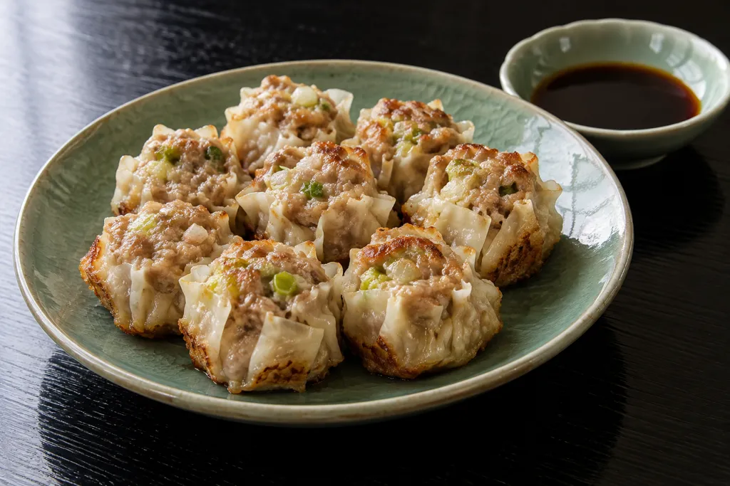 豚ひき肉とねぎの焼き焼売の完成イメージ
