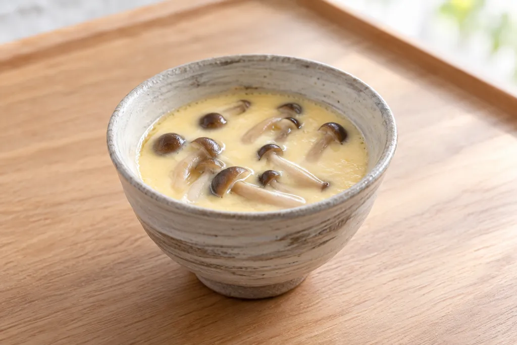 しめじの冷やし茶碗蒸しの完成イメージ