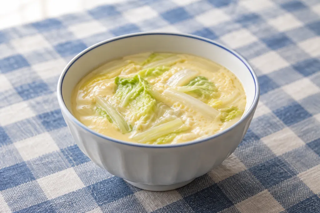 白菜の冷やし茶碗蒸しの完成イメージ