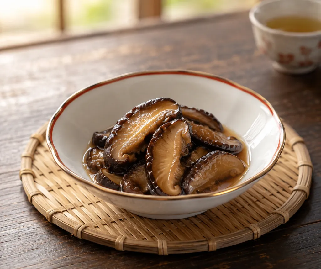 干ししいたけの中華蒸しの完成イメージ