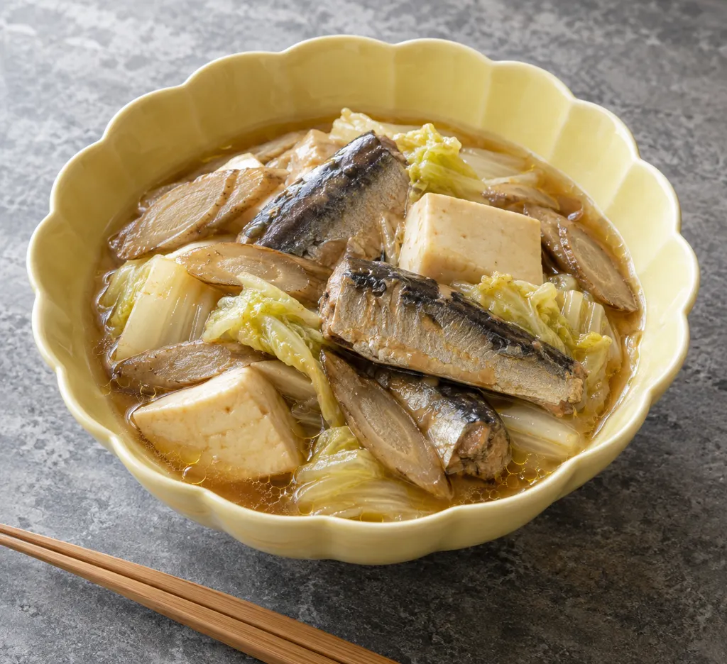 いわしと豆腐の中華寄せ煮の完成イメージ