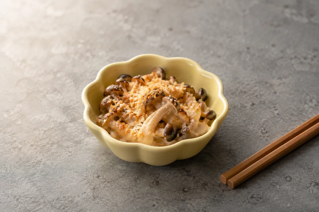 しめじのパン粉焼きの完成イメージ