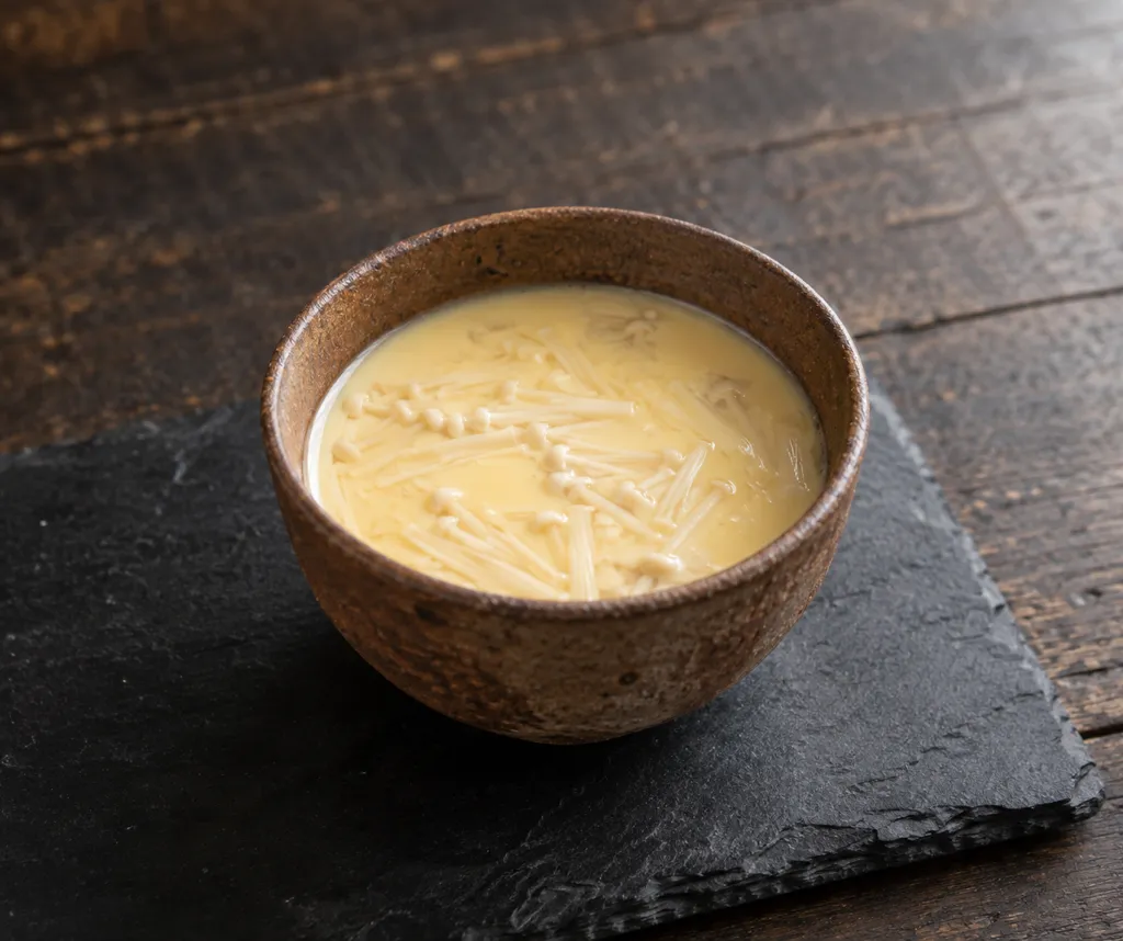 えのきの冷やし茶碗蒸しの完成イメージ
