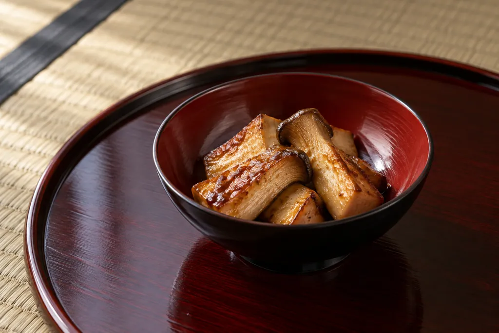 エリンギの味噌醤油焼きの完成イメージ