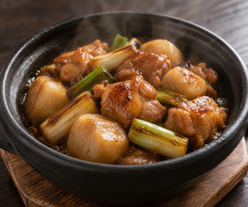 鶏もも肉と里芋の甘辛煮の完成イメージ