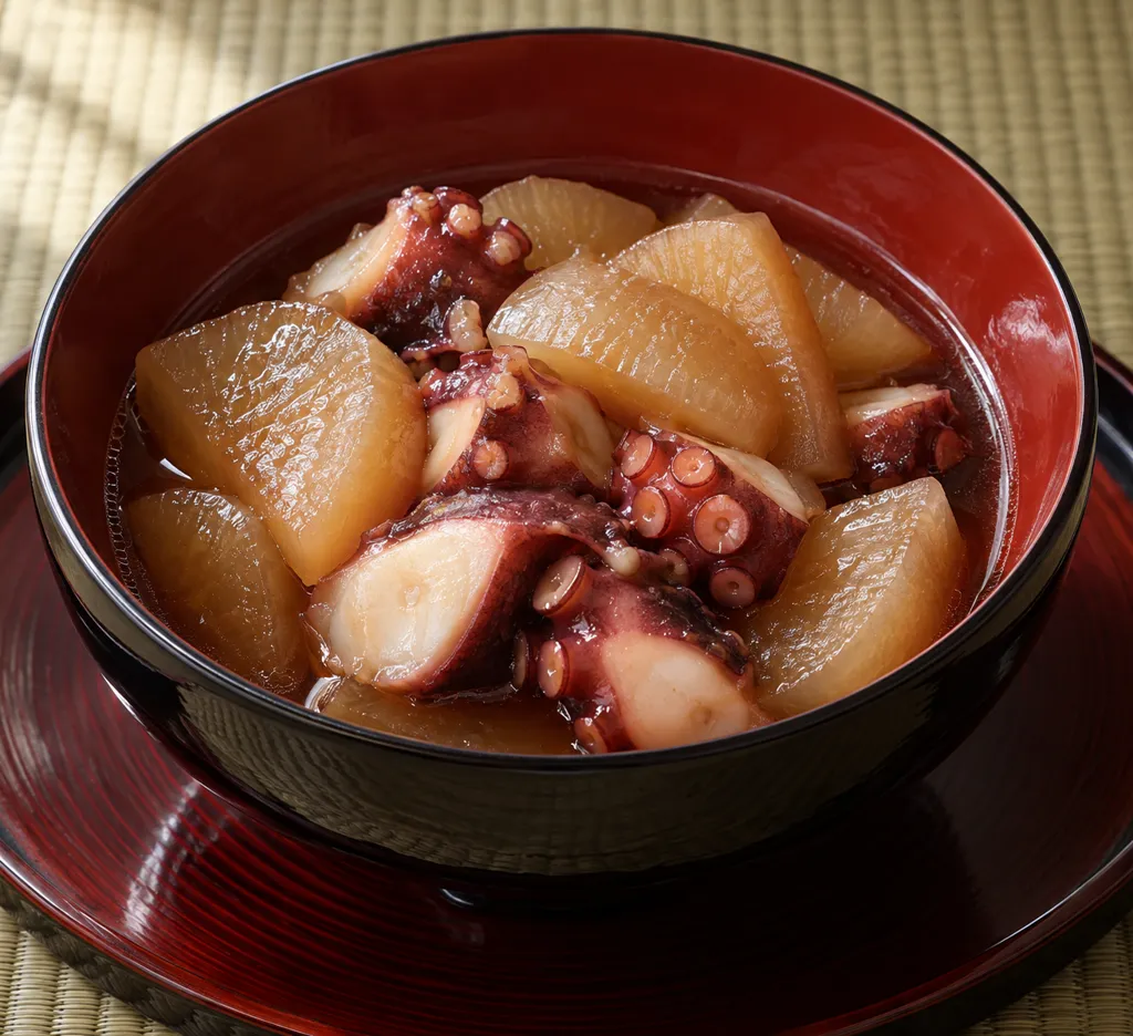 たこと大根の煮つけの完成イメージ