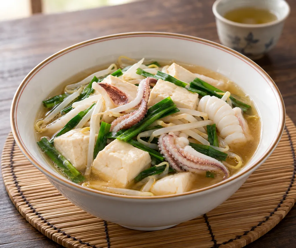 いかと豆腐の中華寄せ煮の完成イメージ