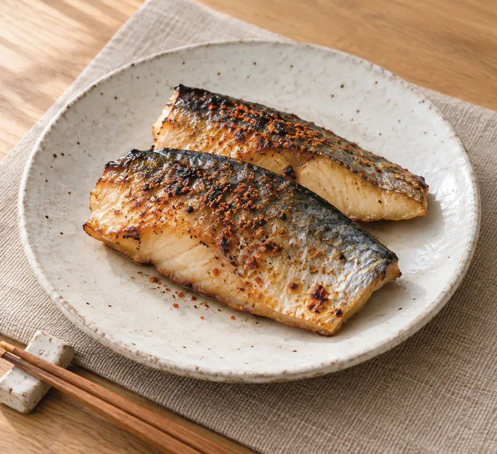 さわらの即席干物焼き 七味風味の完成イメージ