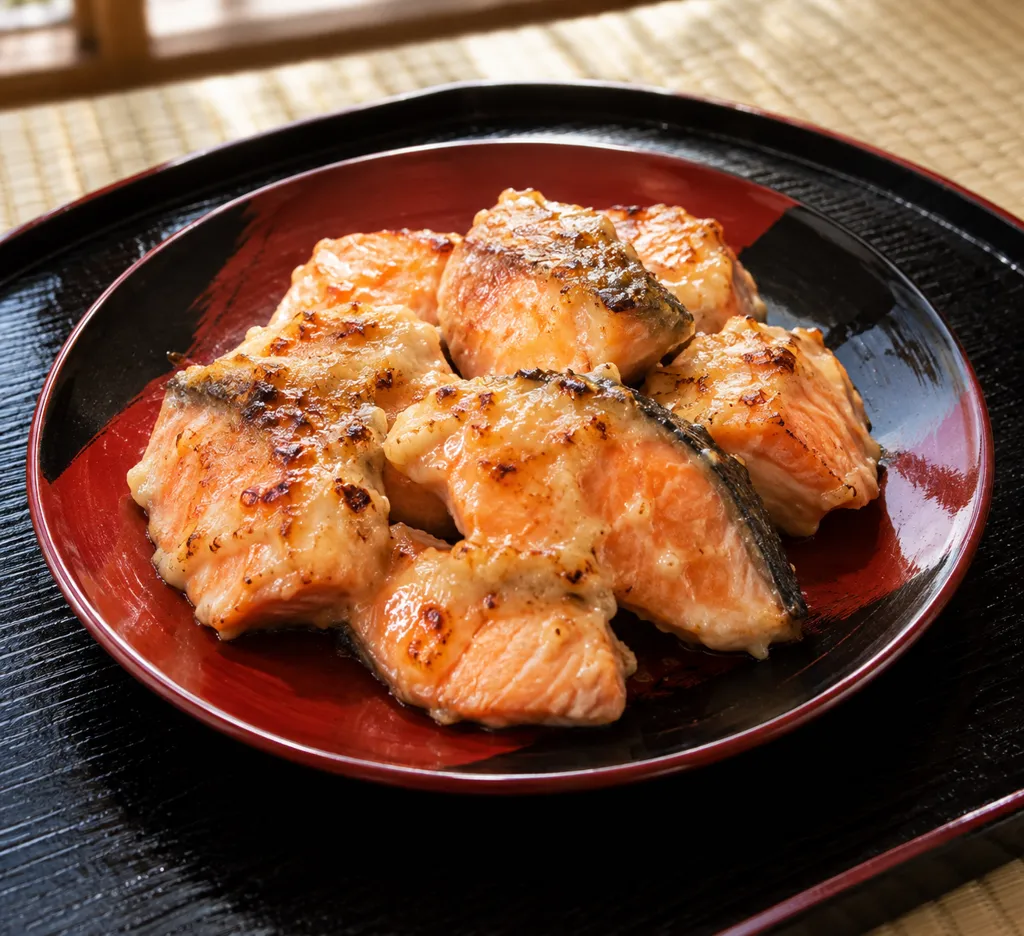 時短鮭と味噌マヨの香ばし焼きの完成イメージ