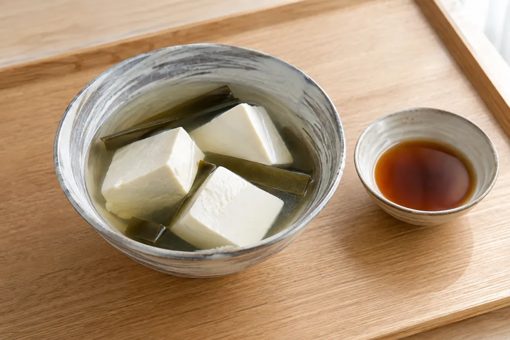 昆布の湯豆腐の完成イメージ