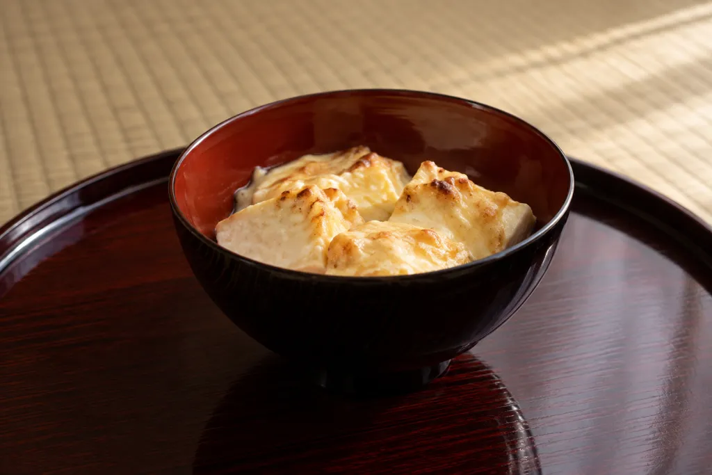 絹ごし豆腐と味噌マヨのふんわり焼きの完成イメージ