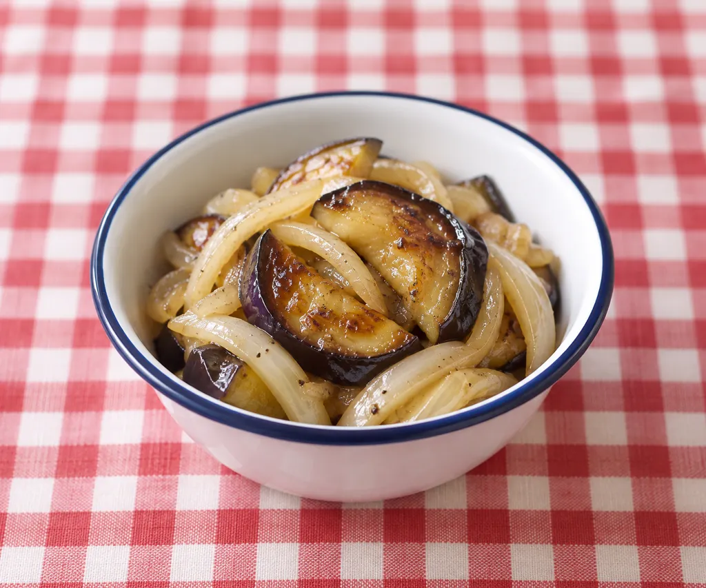 玉ねぎとなすの焼きマリネの完成イメージ