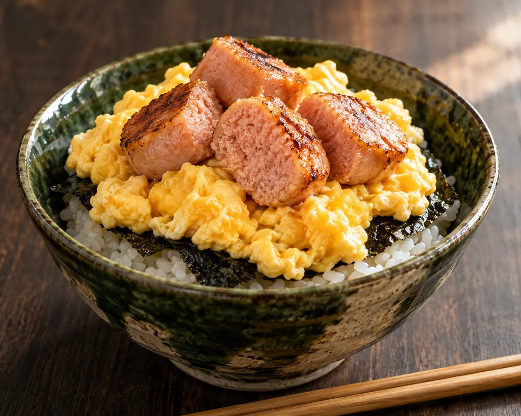 焼きたらこと炒り卵ののり弁風丼の完成イメージ