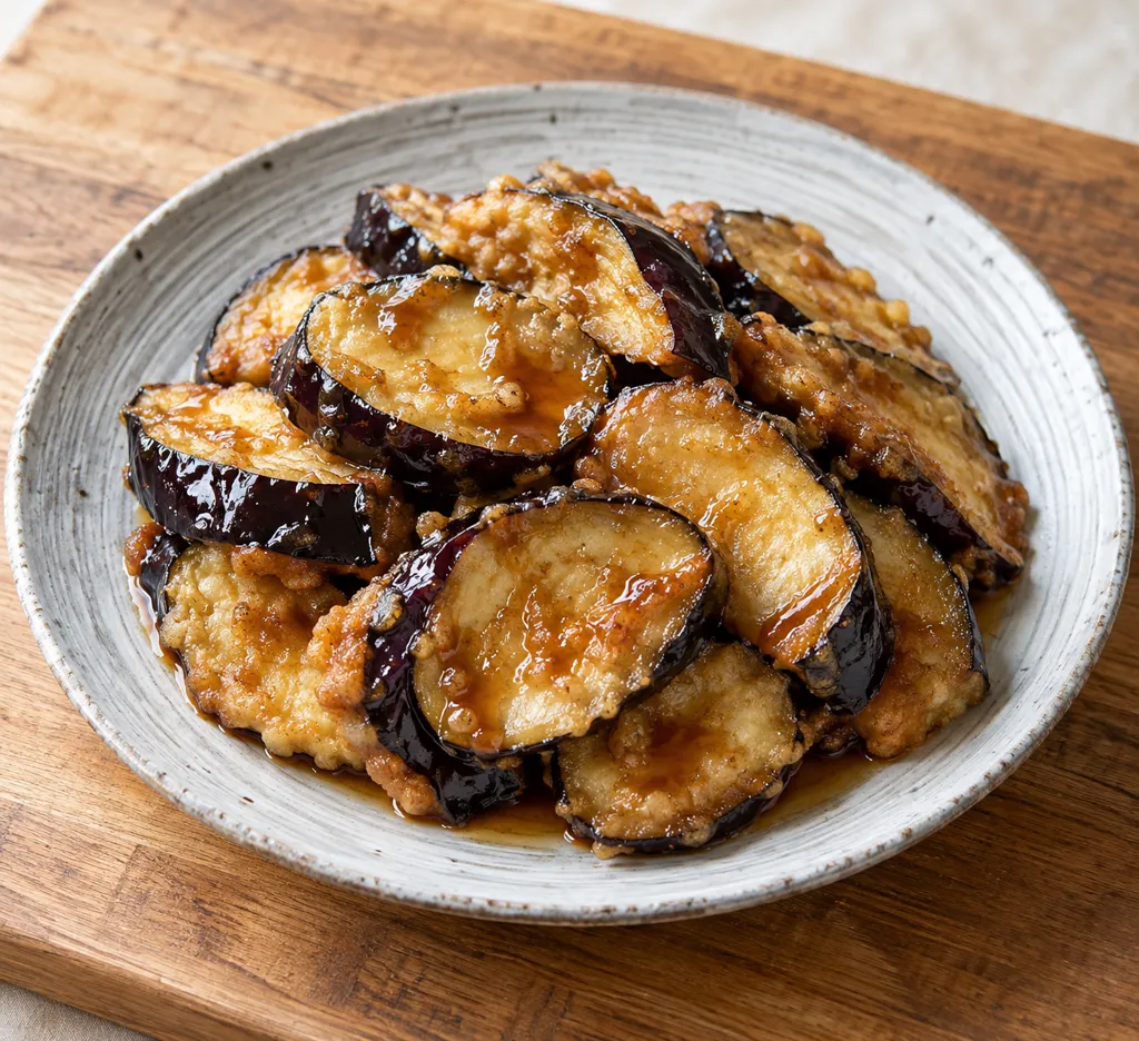 なすの衣揚げ焼きの完成イメージ