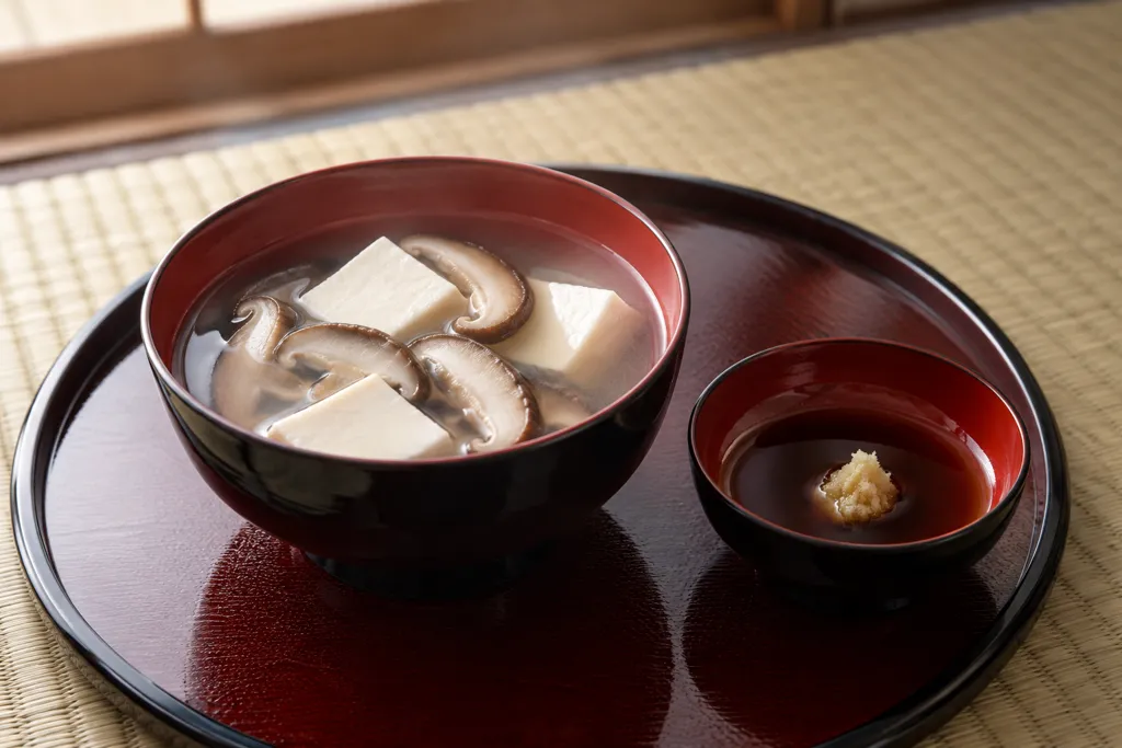 しいたけの湯豆腐の完成イメージ