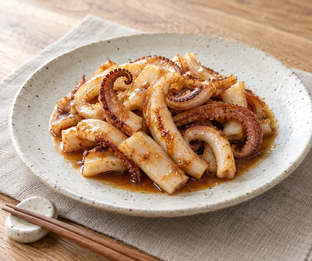 いかのしょうがポン酢焼きの完成イメージ