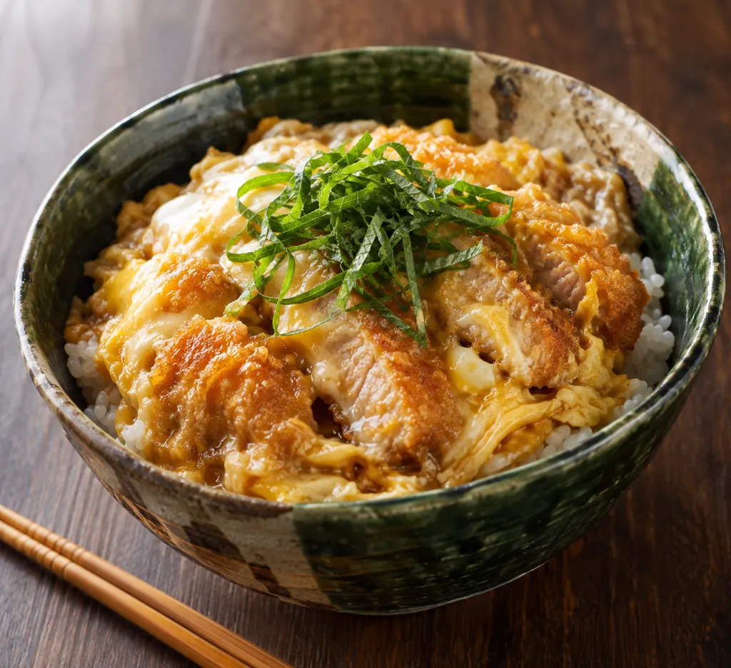 豚ヒレ肉と大葉のかつ丼の完成イメージ