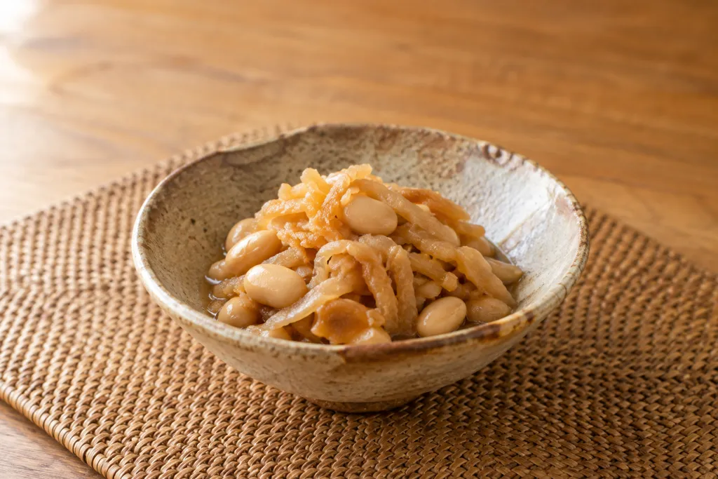 切り干し大根と大豆の煮物の完成イメージ