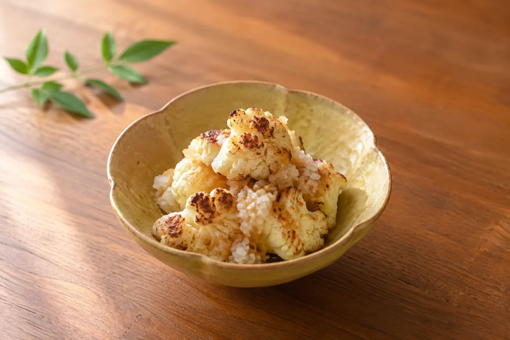カリフラワーと大根の焼きおろし和えの完成イメージ