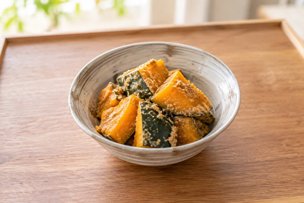 かぼちゃのごま和えの完成イメージ
