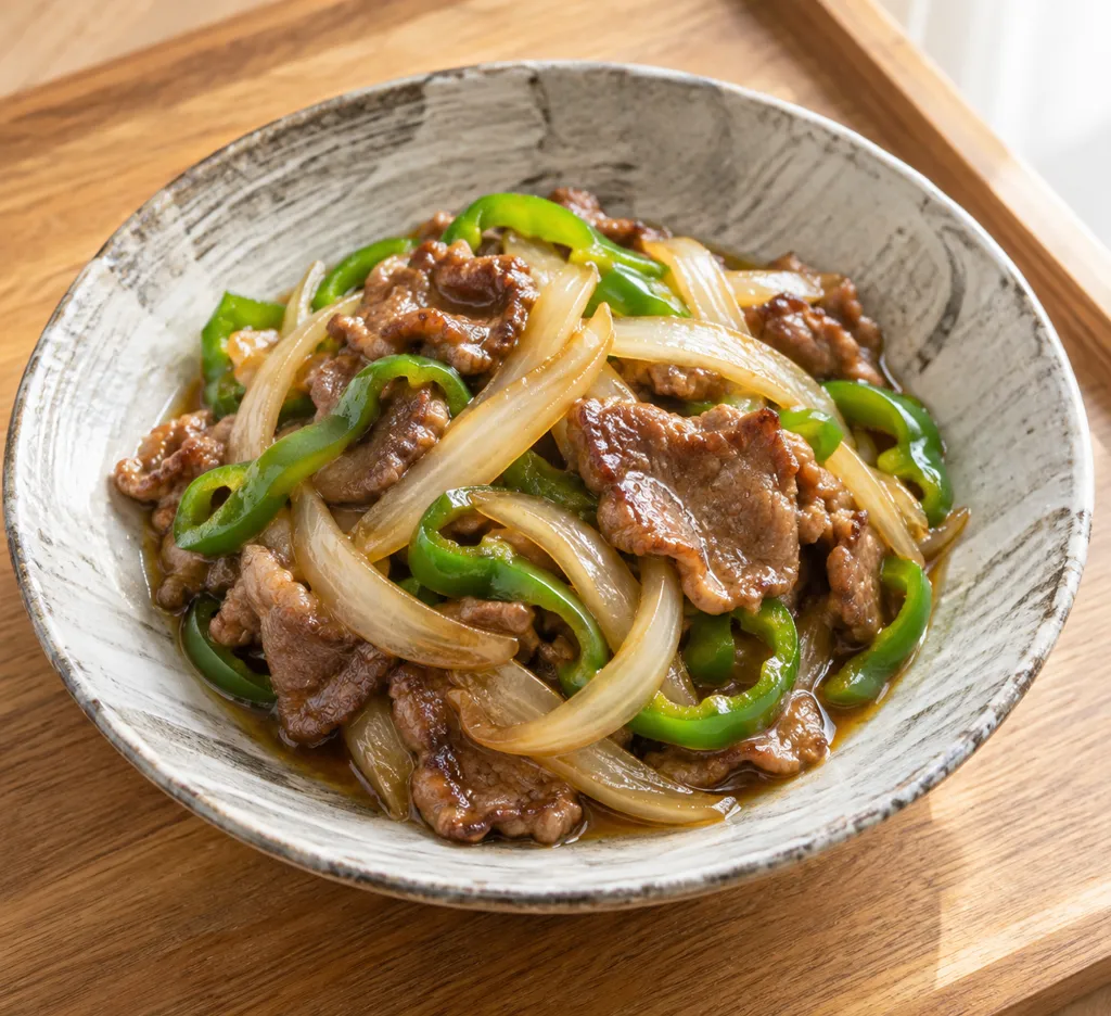 ラム肉と玉ねぎの南蛮漬けの完成イメージ