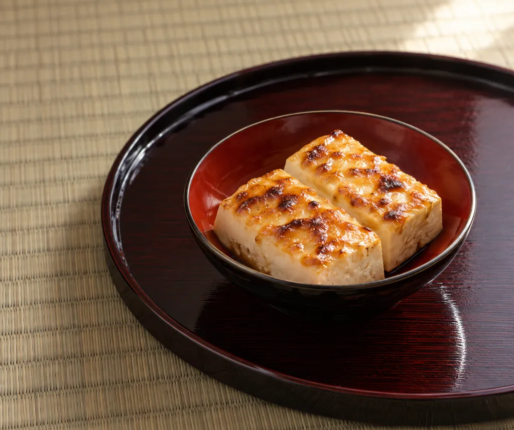 木綿豆腐と味噌マヨのこんがり焼きの完成イメージ