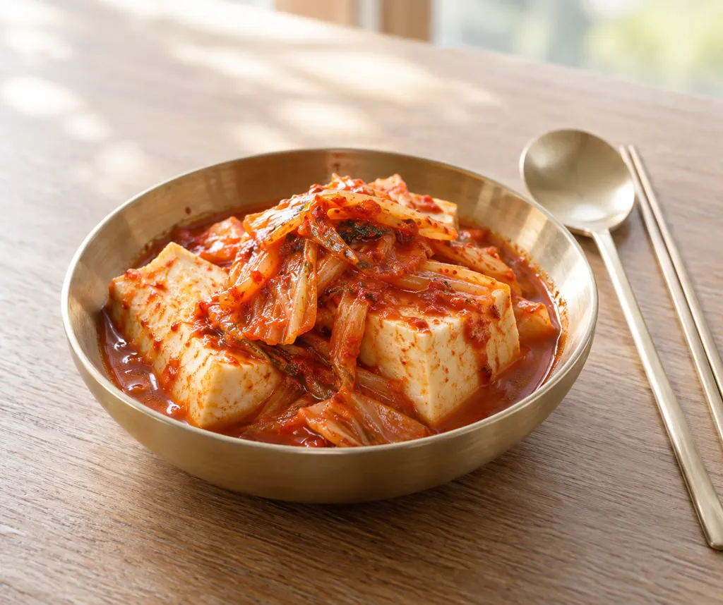 豆腐とキムチの韓国風煮の完成イメージ