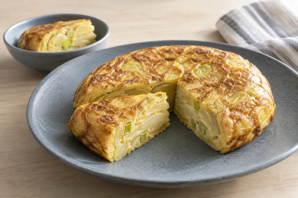 じゃがいもとねぎのスペイン風卵焼きの完成イメージ