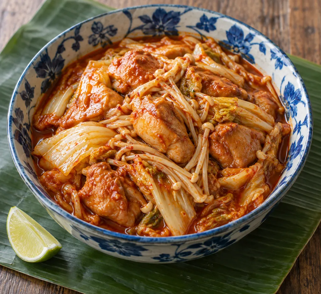 鶏もも肉と白菜のタッカルビの完成イメージ