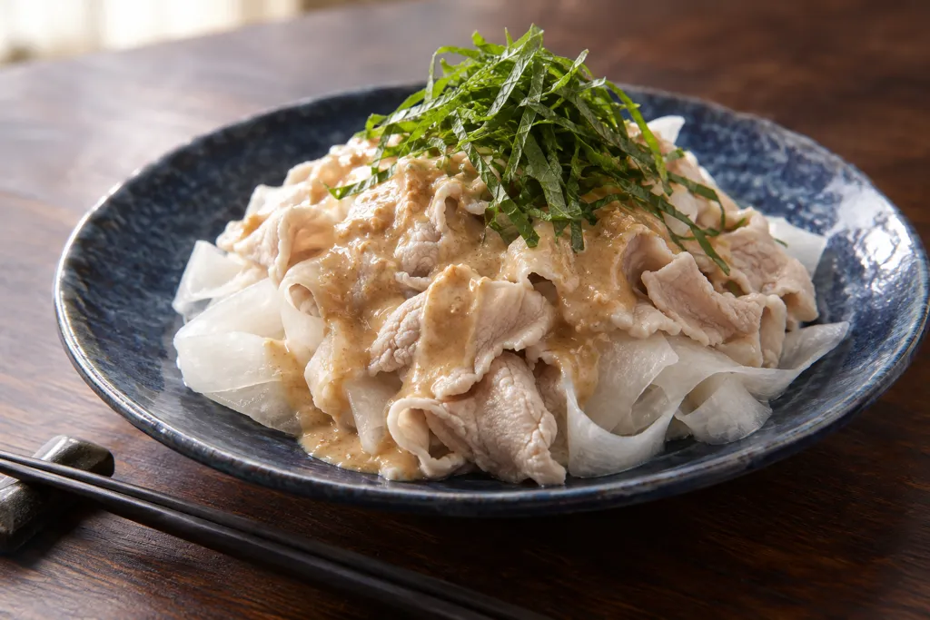 豚と大根の冷しゃぶごまだれの完成イメージ