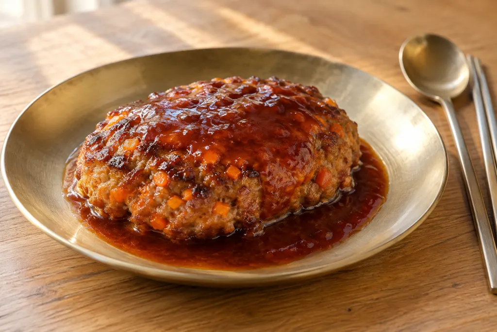 合いびき肉とにんじんの韓国ハンバーグの完成イメージ
